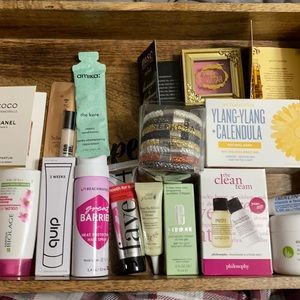 Lot of sample beauty from Birchbox